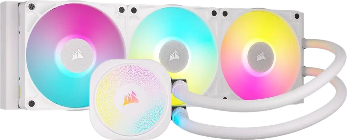 Ftohje me ujë AIO, Corsair iCUE LINK TITAN 360 RX RGB CW-9061021-WW, radiator 360 mm, XL, e bardhë