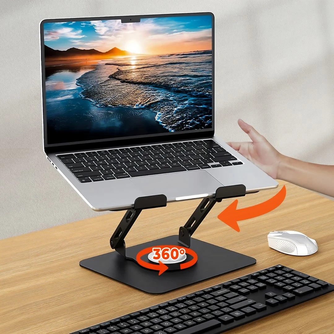 Kasë laptopi Media Tech MT2662, rrotulluese, ergonomike, për 10-17", e zezë