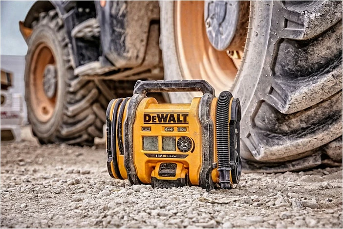 Kompresor ajri DeWALT DCC018N, 11 bar, 2.5 kg, zi-verdhë