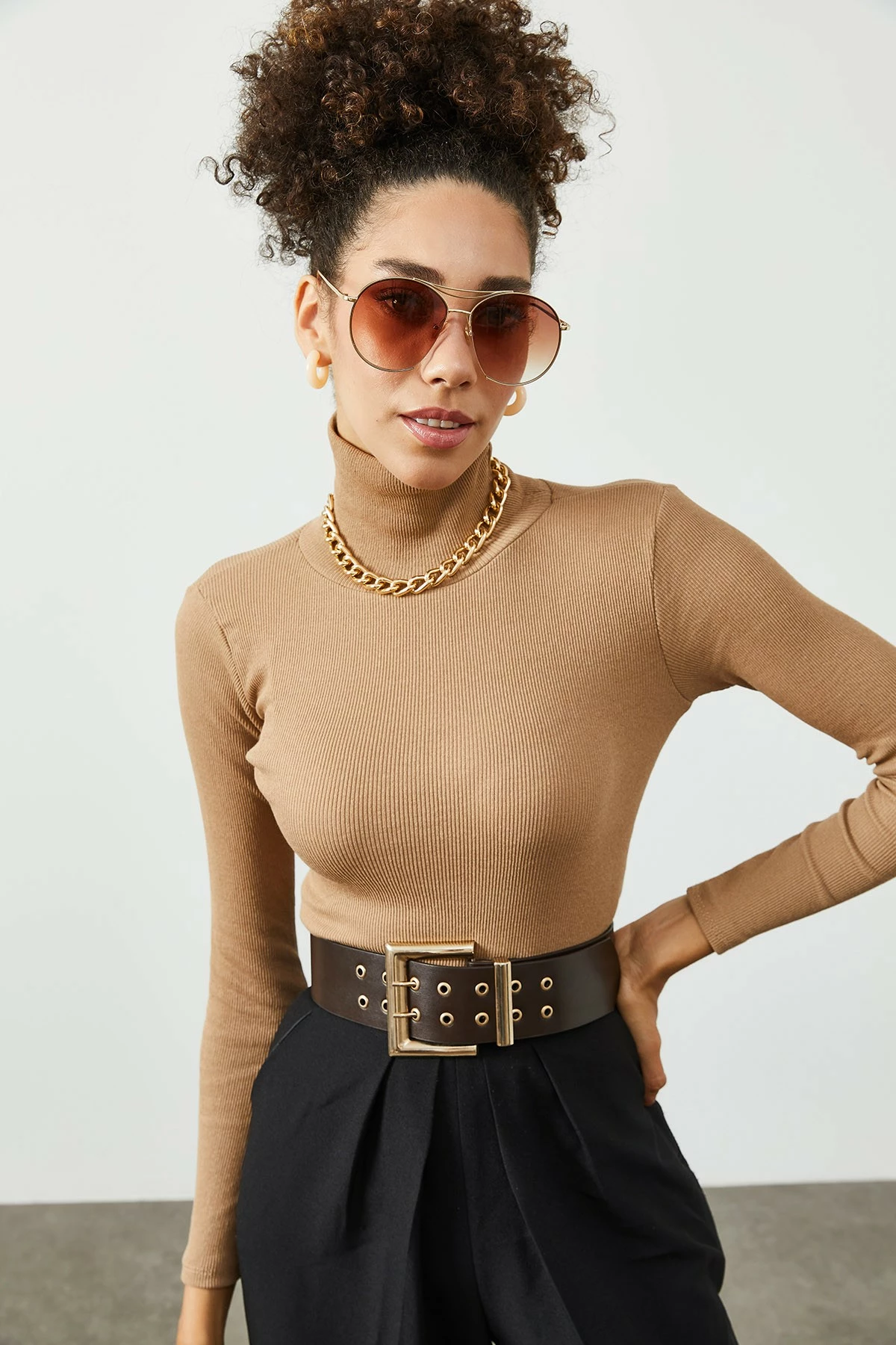 Bluzë për gra Jumeon, X2325, bezhë