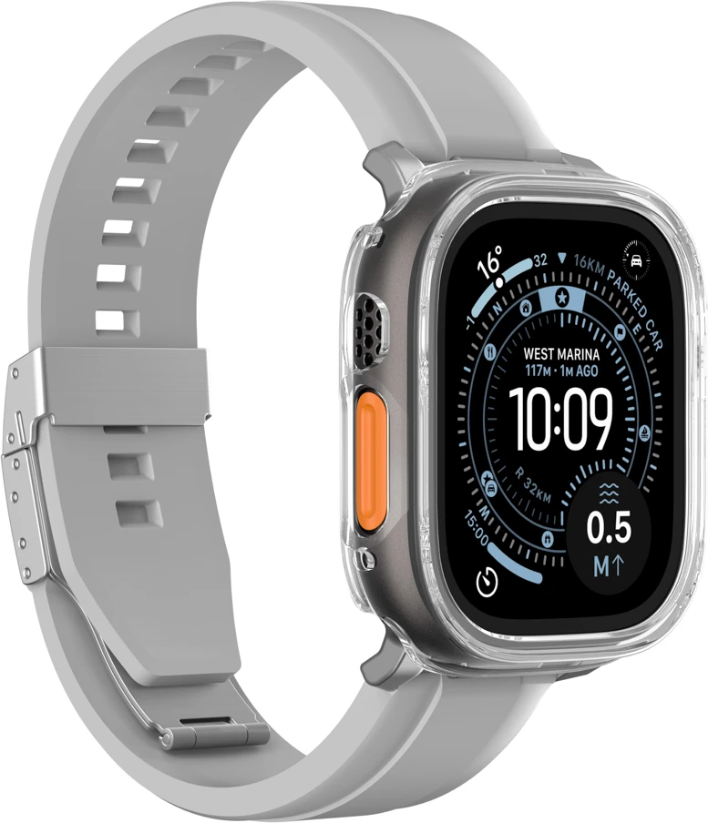 Mbështjellës mbrojtës për smartwatch, AmazingThing Minimal, për Apple Watch Ultra 3 49 mm, transparent