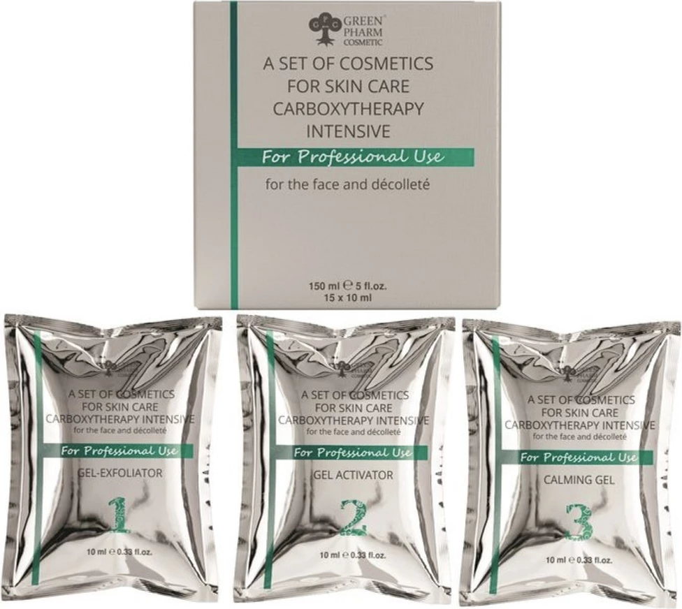 Set për kujdes të lëkurës për femra Green Pharm Cosmetic Carboxytherapy Intensive, 150ml