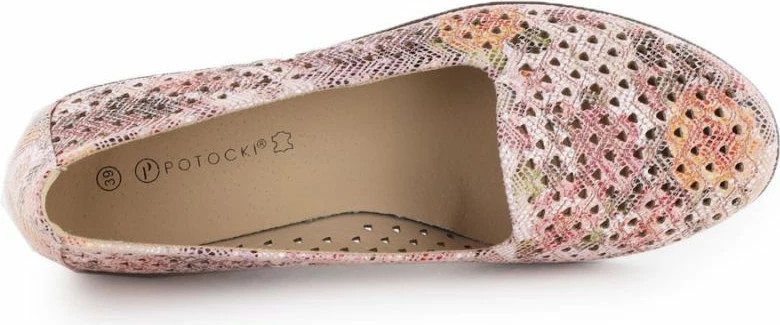 Këpucë wedge për femra Potocki, shumëngjyrëshe
