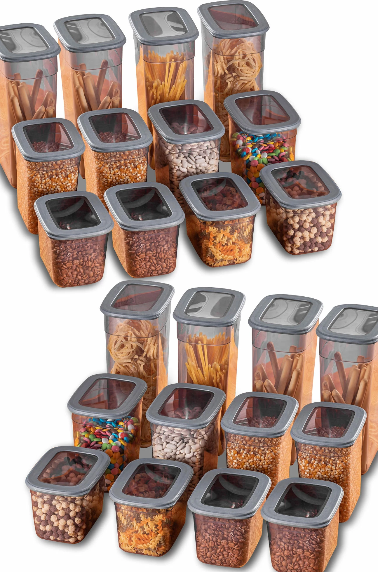 Set kuti për organizim (24 copë), Hermia Concept, BNMPOLYAR24-13232, ngjyrë antracit