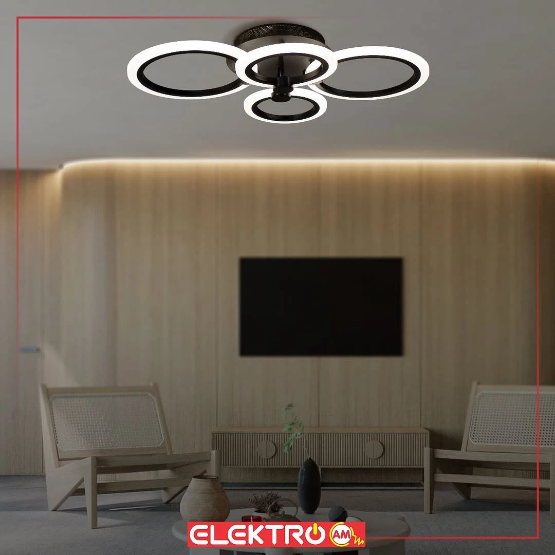 Abazhur LED tavani MX2374-2+2 BK