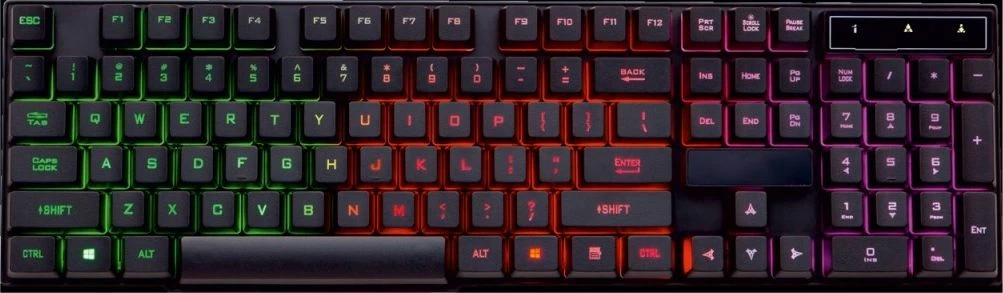 Set tastierë gaming me LED dhe maus Art KLART AK-50, USB, 1000 DPI, e zezë