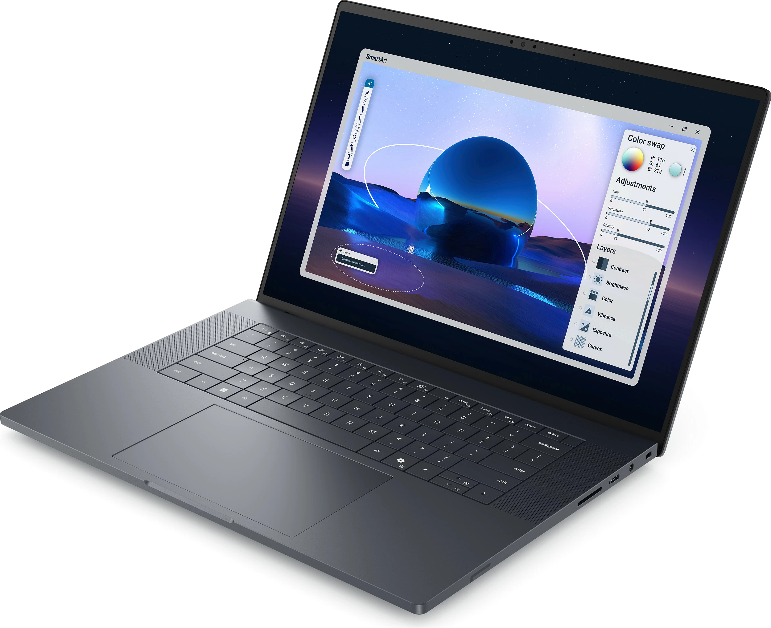 Laptop DELL Pro Max 16 Premium MA16250, Core Ultra 9, 64GB RAM, 1TB SSD, 16" 1920x1200, RTX PRO 2000 8GB, Windows 11 Pro, Magnetite