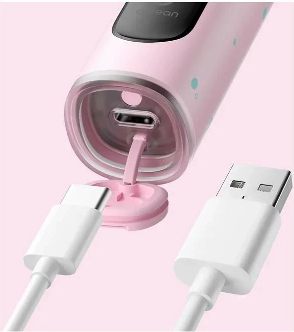 Furçë dhëmbësh sonike Oclean X Kids, 5 mënyra pastrimi, USB-C, rozë