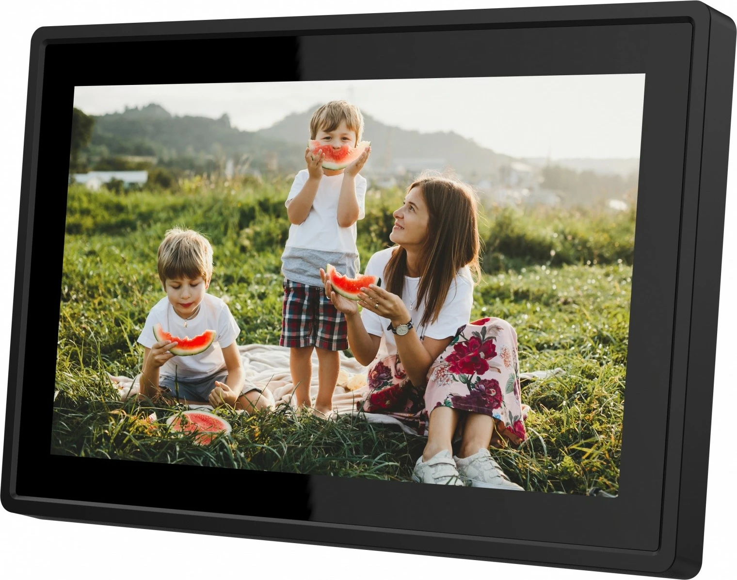 Kornizë digjitale foto/video Sencor SDF 1092 B WiFi 10.1\" IPS Touch 1280x800 4.6GB microSD/USB, e zezë, me stojak + adaptor rryme