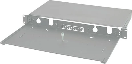 Patch panel fibër optike LogiLink 19" 1U, sliding, gri, unloaded