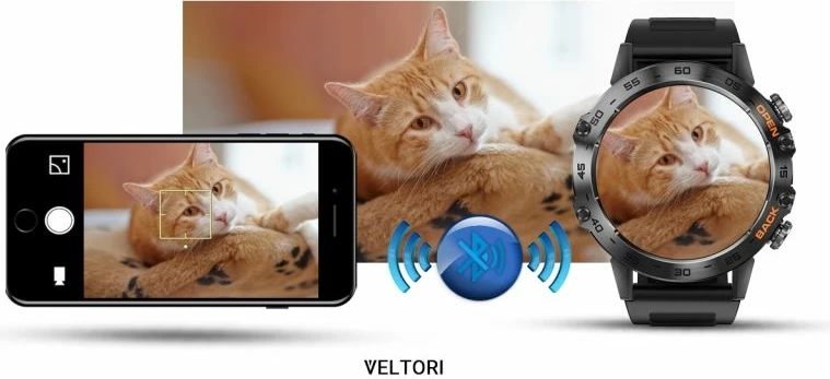 Smartwatch VELTORI unisex, e zezë