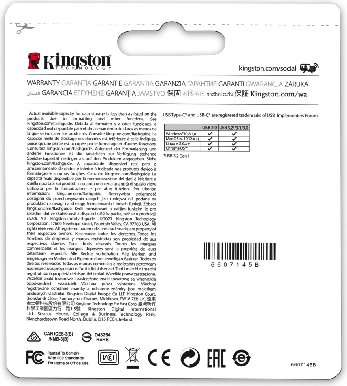 USB Kingston DataTraveler microDuo 3C 256GB, stainless steel/vjollcë