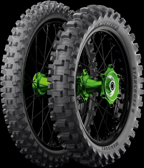 Gomë motoçiklete Michelin Starcross 6 110/90-19 62M Medium Soft TT NHS (R)