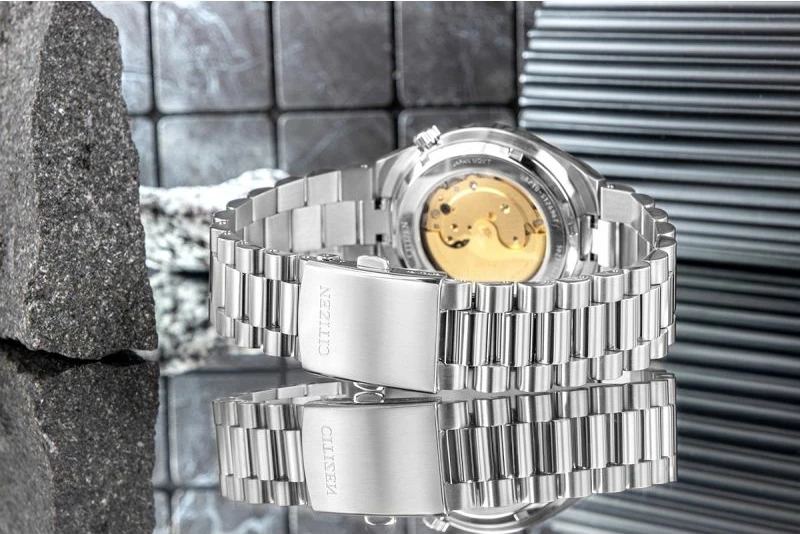 Orë dore për meshkuj CITIZEN Tsuyosa NJ0159-86X, e gjelbër me kuti