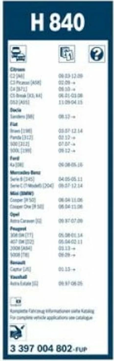 Fshirese Xhami Pasme Mercedes B W245 98- 29cm