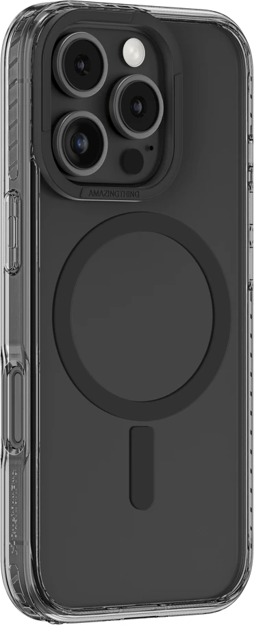 Mbështjellës AmazingThing Titan Pro Mag me unazë magnetike për iPhone 16 Pro Max, zi