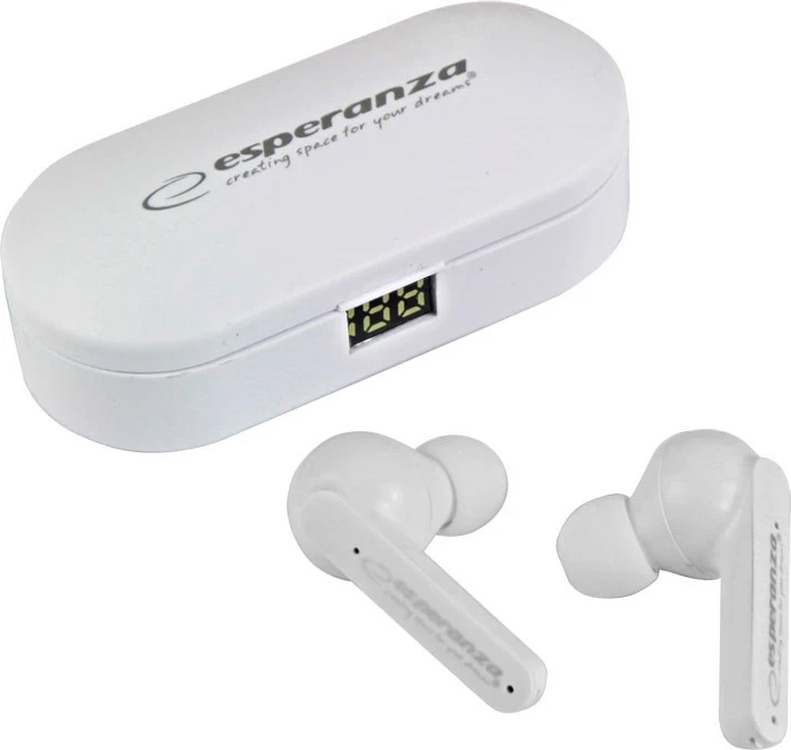 Kufje Esperanza EH230W Bluetooth In-Ear TWS, Bardhë