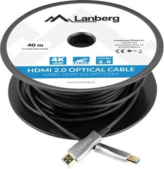 Kabllo HDMI optike Lanberg, 4K, 30m