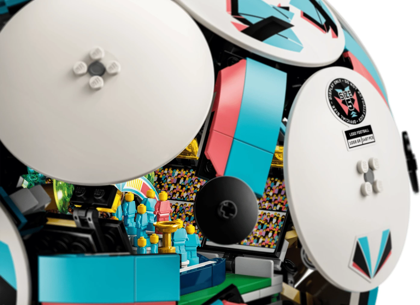 Set LEGO Editions Football Ball 43019, 1498 copë, me stadium brenda, me stendë