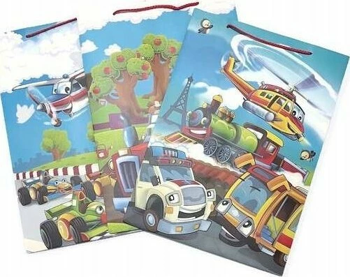 Qese dhurate prej letre JU-PITER JP 4606A 30x42x25 cm, fund i gjerë, dizajn miks