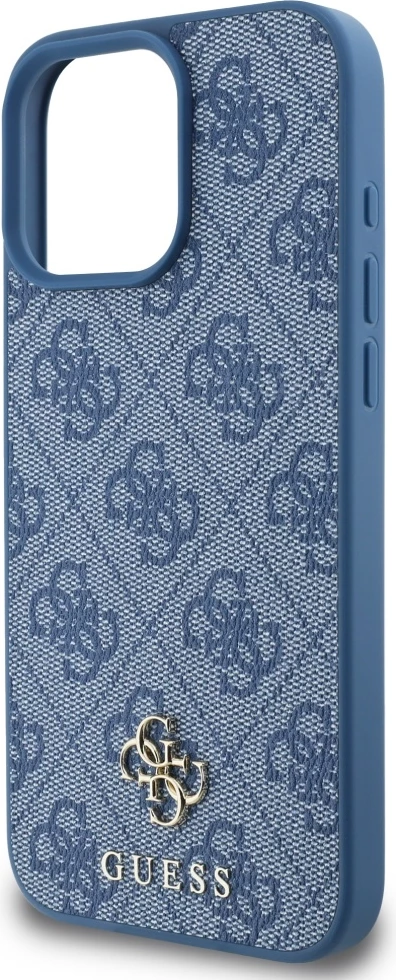 Mbështjellës Guess HC PU 4G Small 4G and Classic MagSafe për iPhone 16 Pro, Blu
