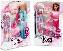 Teo Loder Dea Kukull Me Ski 30Cm 2 Modele 15114514