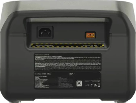 Stacion energjie portativ EcoFlow RIVER 2 Max 512Wh LFP, 500W, gri e errët, set me kabllo