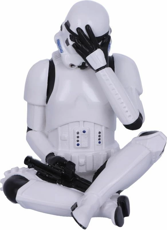 Figurinë koleksionuese NEMESIS NOW See No Evil Stormtrooper 10 cm, rrëshirë, bardhë/zezë