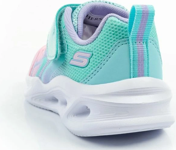 Atlete për fëmijë Skechers S Lights Sola Glow Color Breeze, turkuaz