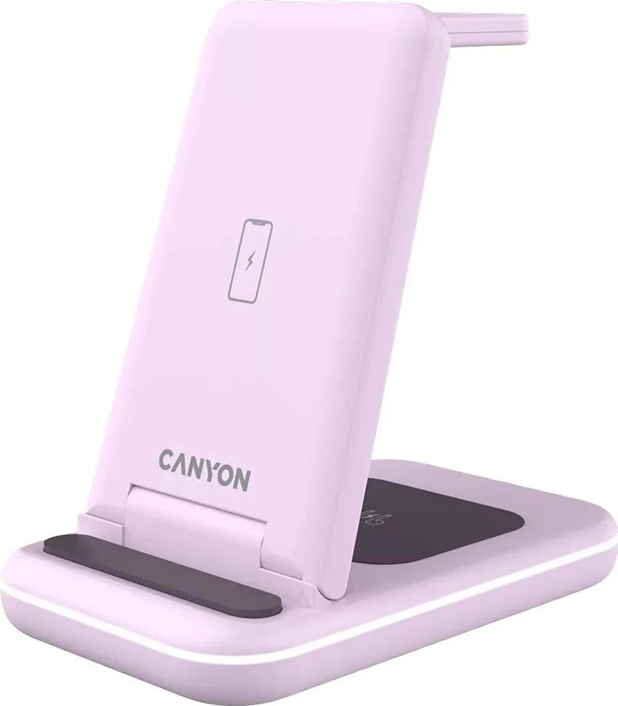 Karikues induksioni 3në1 Canyon WS-304, 15W LED, Rozë