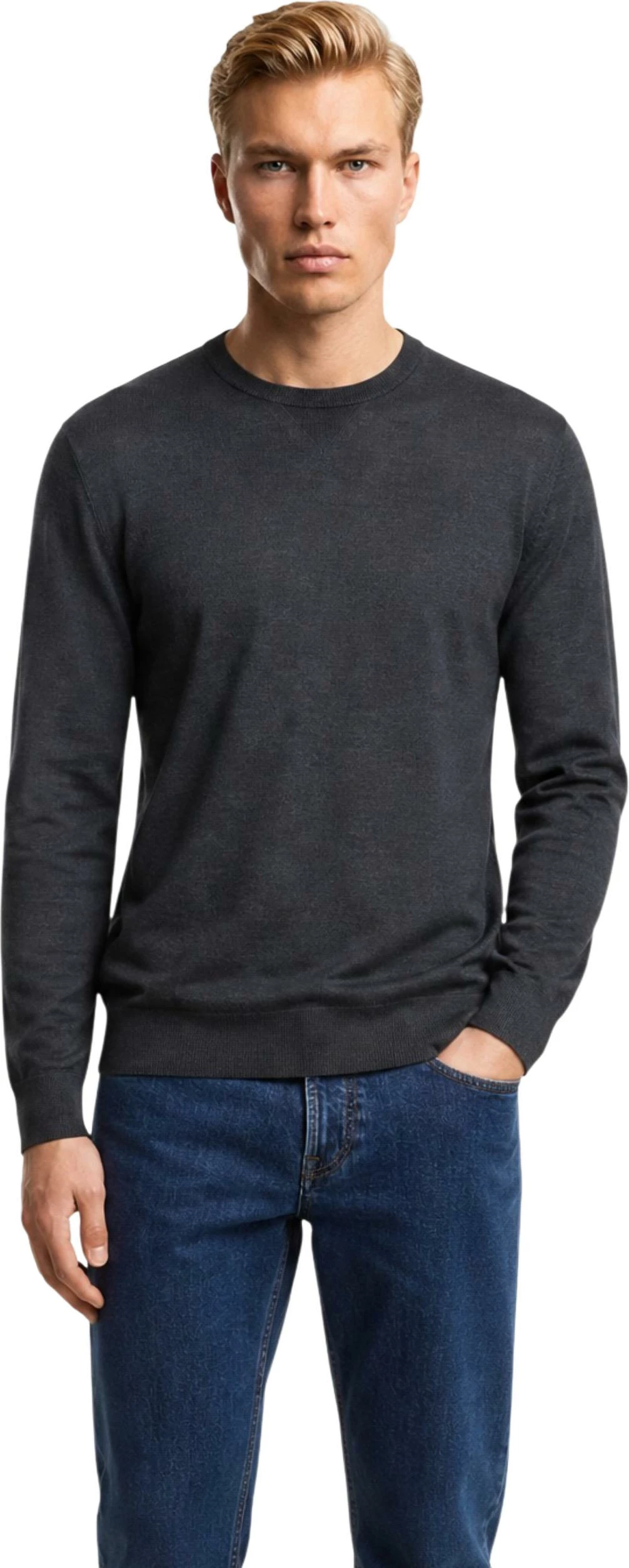 Xhemper për meshkuj Armani Exchange 8NZM3A ZM8AZ, antracit