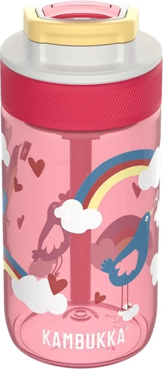 Shishe uji Kambukka Lagoon 400 ml, Love Birds, Rozë