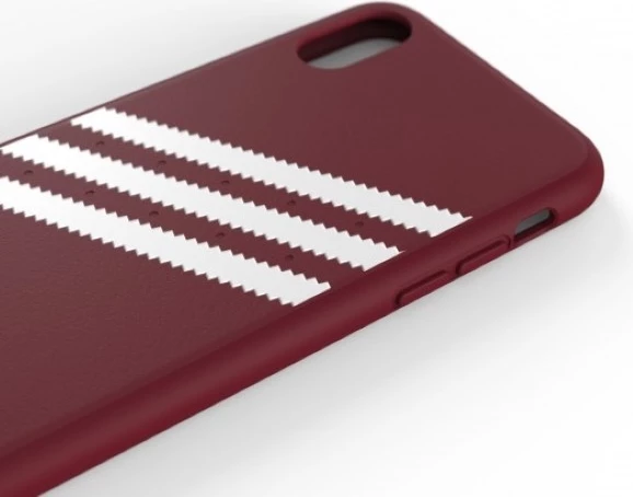 Mbështjellës Adidas OR Molded PU Suede për iPhone X/XS, Burgundy
