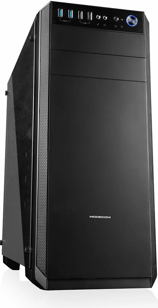 Kasë Modecom Oberon Pro Glass AT-OBERON-PG-10-000000-0002 Midi Tower ATX/Micro-ATX/Mini-ITX, e zezë