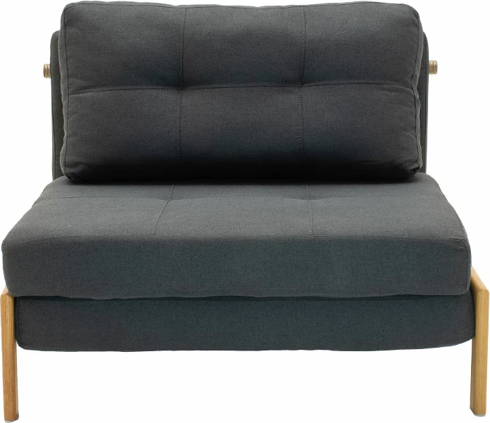 Karrige-shtrat, ngjyrë qymyr, 95x98x70cm