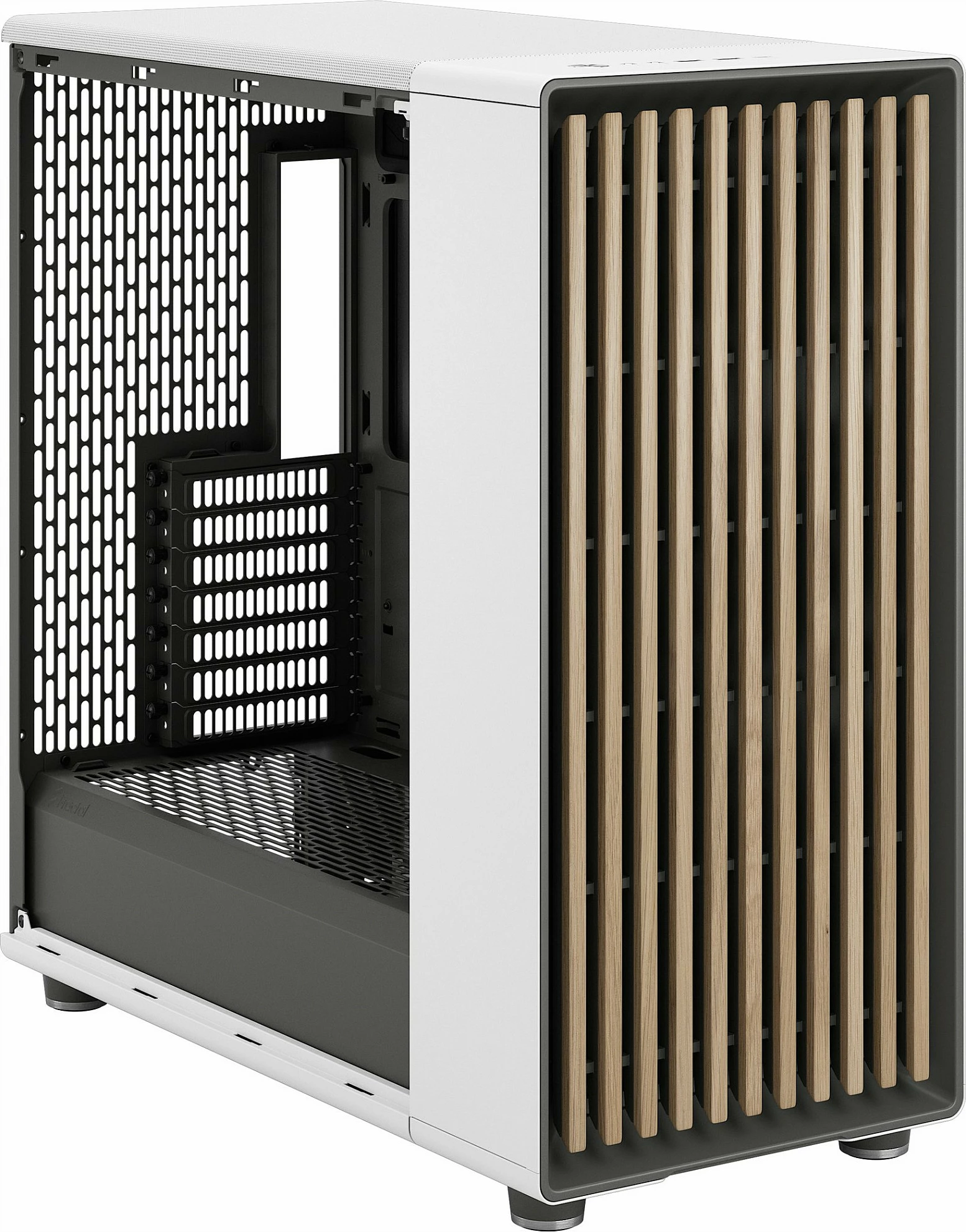 Kasë Fractal Design FD-C-NOR1X-04, Midi Tower, PC, White, ATX, EATX, micro ATX, Micro-ITX