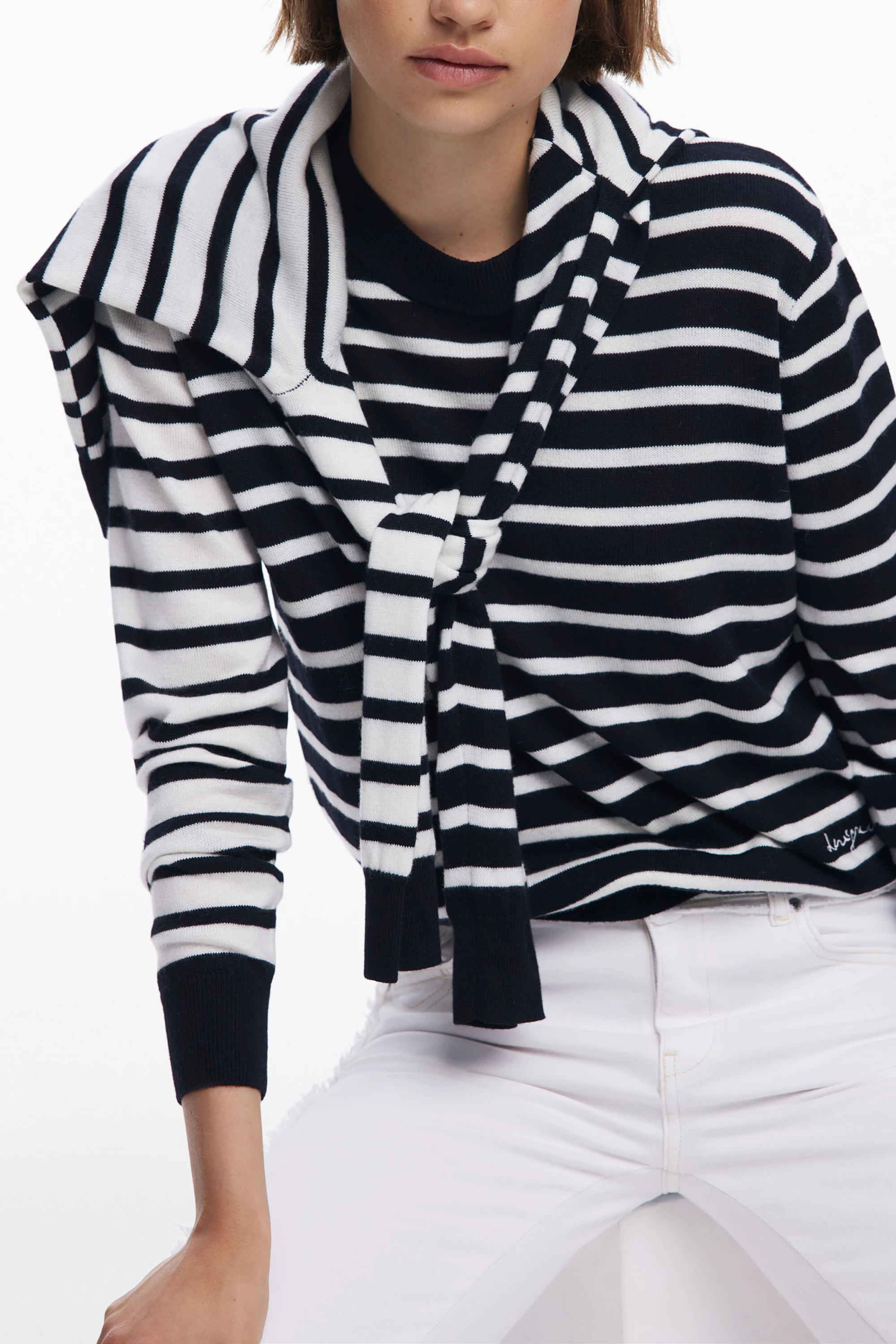 Xhemper Desigual Jers Bergen femra, e zezë