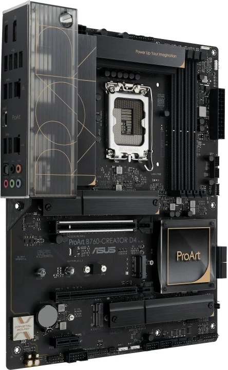 Pllakë amë ASUS ProArt B760-Creator D4, Intel, LGA 1700, DDR4, 128 GB