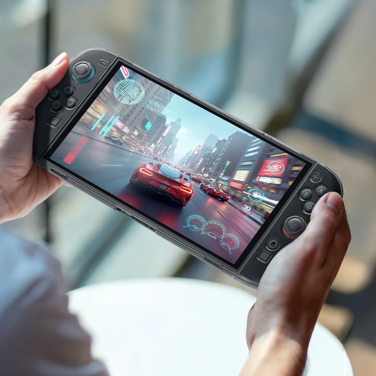 Mbështjellës AmazingThing PlayShield Bare Case për Nintendo Switch 2, Transparent