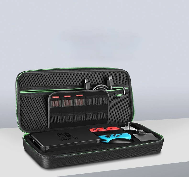 Kasë Ugreen për Nintendo Switch dhe aksesorë, S, 26.5 x 10 x 13.5 cm, e zezë