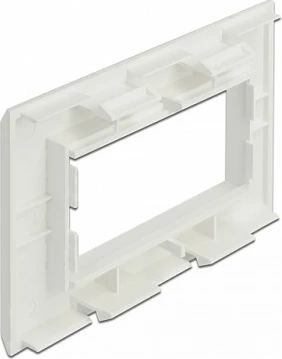 Mbajtës moduli DeLOCK Easy 45, 130 x 80 mm, ABS, montim pa vida, i bardhë