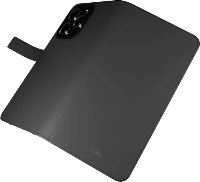 Kuti portofol për iPhone 16 Pro Puro Wallet Detachable MagSafe 2in1, e zezë
