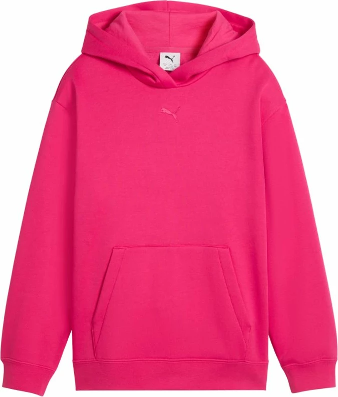 Duks për fëmijë Puma ESS Centered Cat Logo Relaxed Hoodie, fuchsia [Madhësia: 164 cm]
