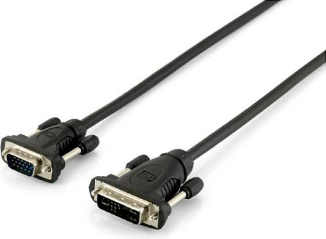 Kabllo DVI-A në VGA Equip, 1.8m, e zezë