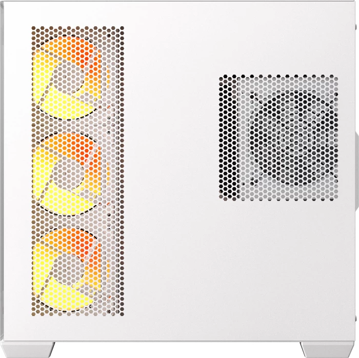 Kasë DarkFlash C280, midi tower, tempered glass, me 7 ventilatorë, e bardhë