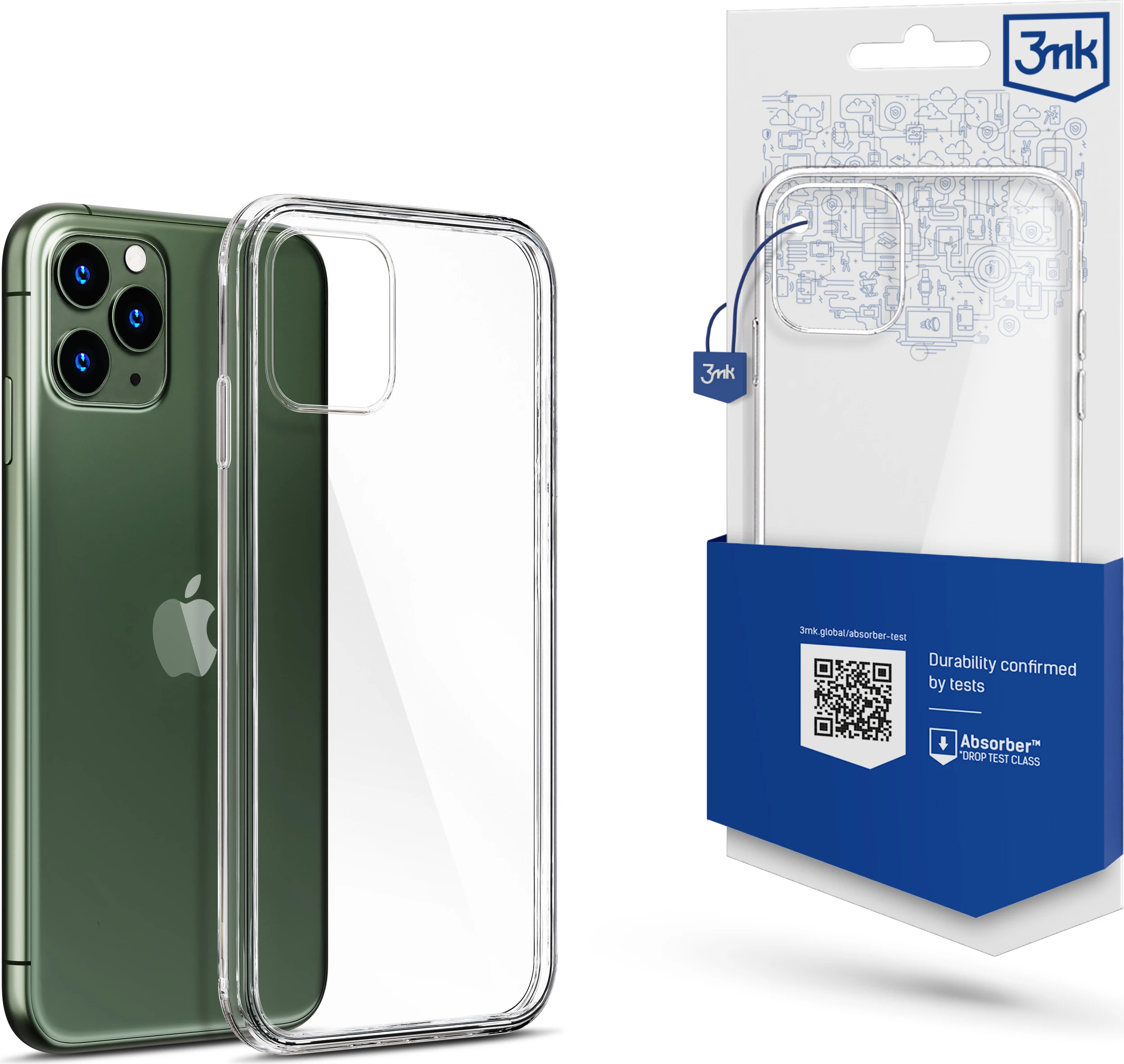 Mbështjellës 3mk Clear Case për iPhone 11 Pro, Transparent