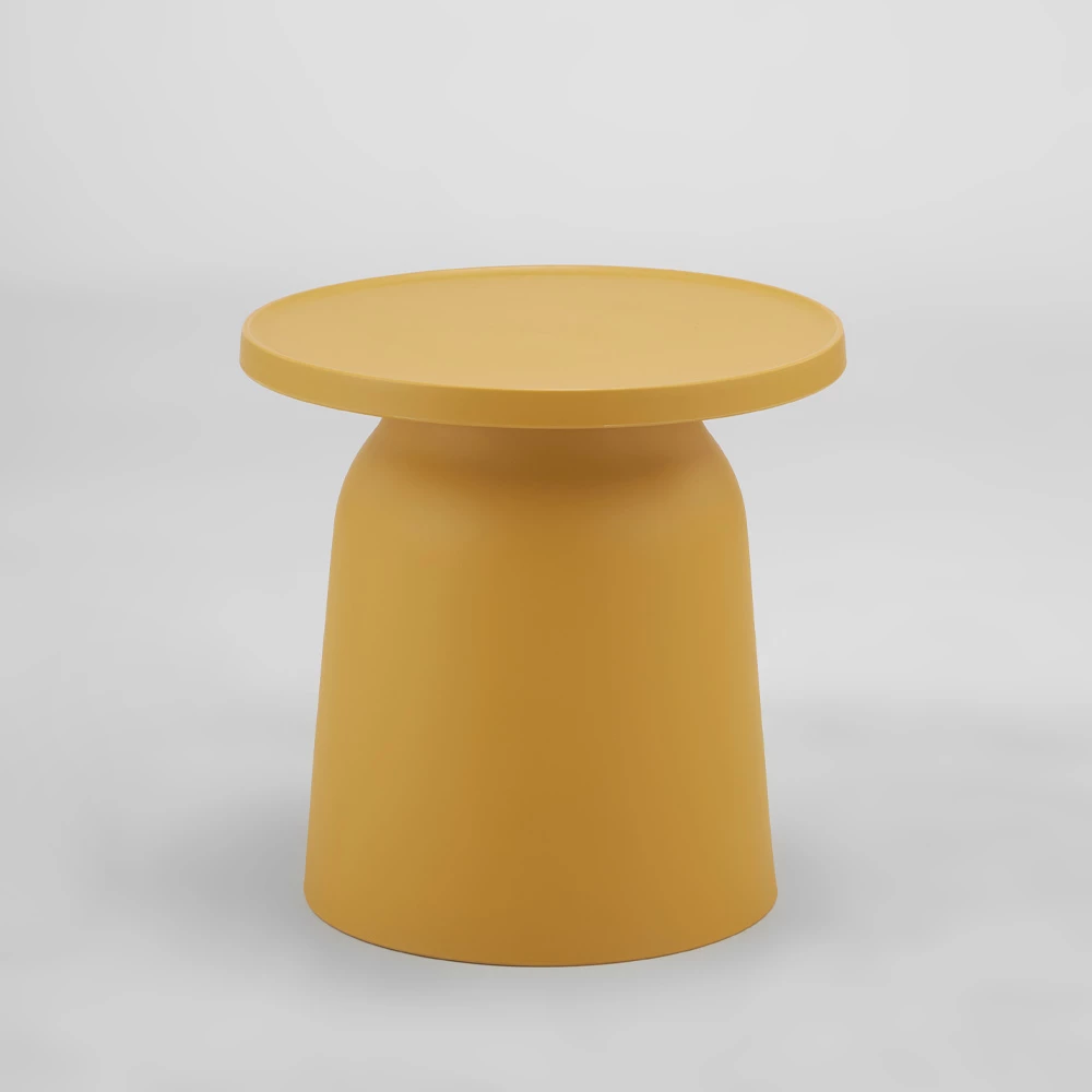 Tavolinë Domi, ngjyrë mustard, 47x47x46cm