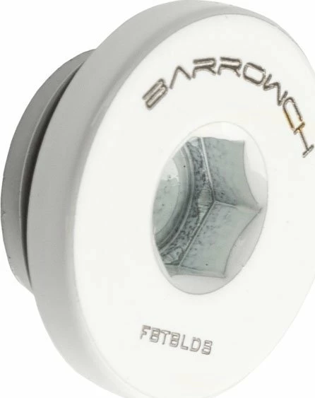 Tapë mbyllëse G1/4 Barrow AG, bronz, 7.25 mm, 18 mm, e bardhë, me O-ring