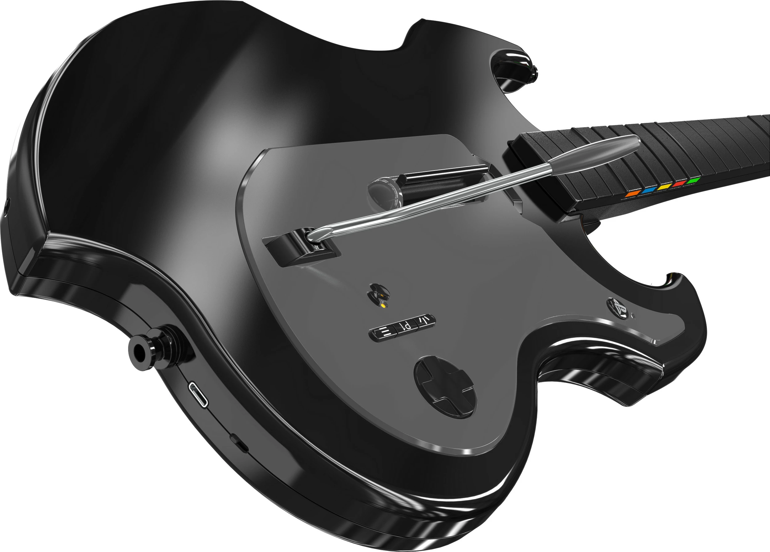Kontroller kitarre PDP Riffmaster, wireless, për PC/PS4/PS5, 36h, e zezë/gri