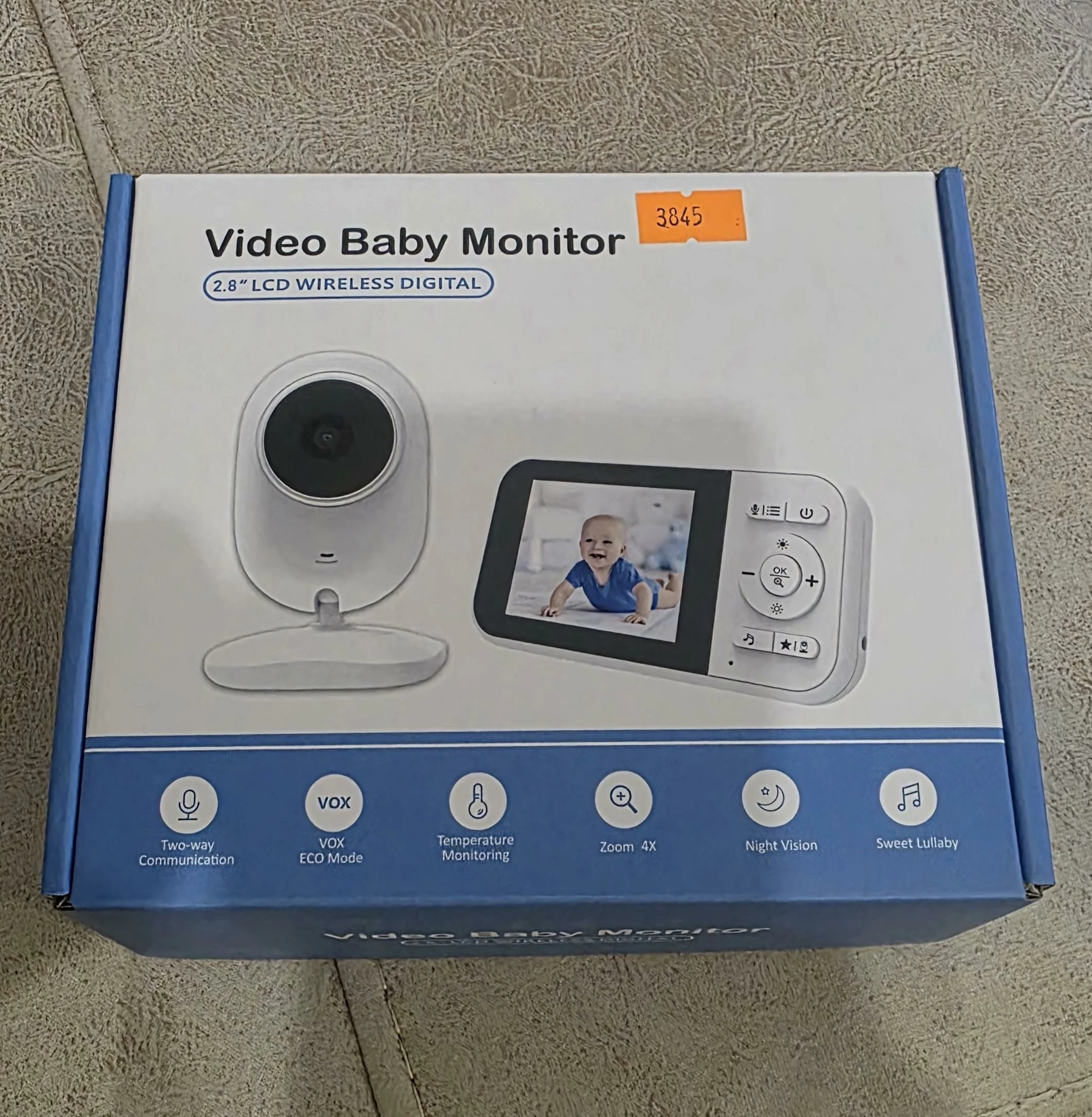 Video Baby Monitor 2.8” LCD Wireless – Kamera për Foshnje me Night Vision, Two-Way Talk, VOX, Alarm Temperature & Zoom 4X